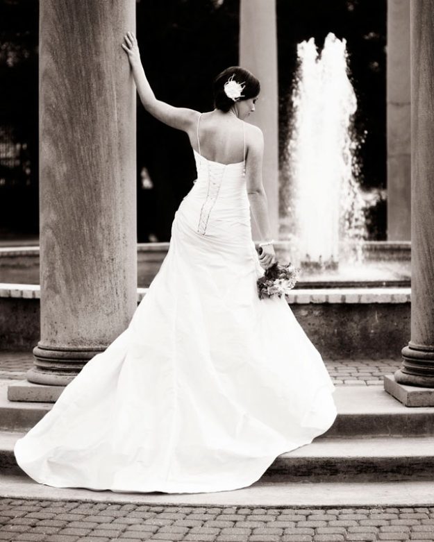 Gorgeous Bridal Portraits in Houston Cance Survivors Memorial