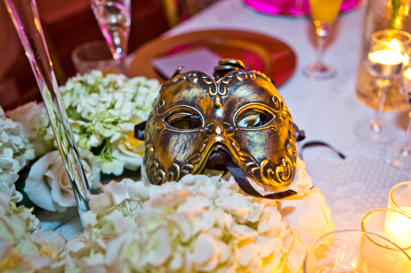Ls Velas Houston Wedding decorations mask