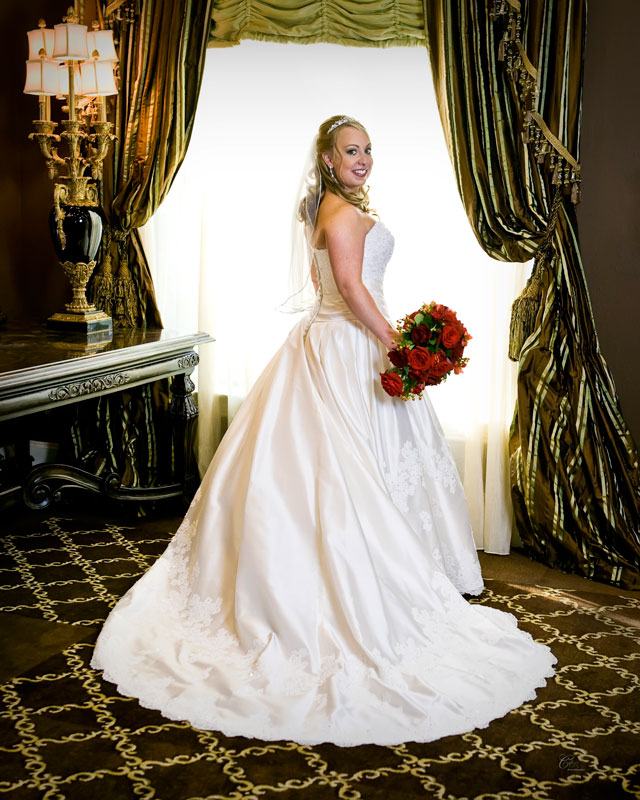 Elegant formal Bridal Portraits in Houston
