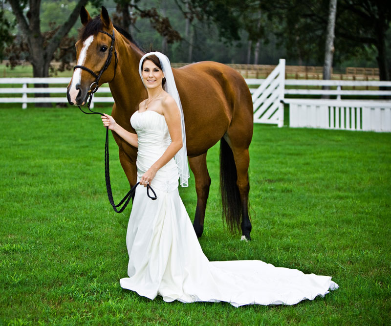 Stunning Bridal Portraits with Equestrian Horse by Caffreys photography a Houston Wedding Photographer