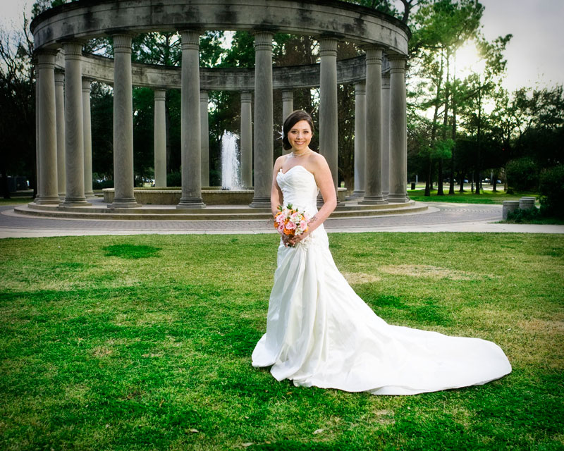 Houston Cancer Survivors Memorial Bridal Portrait by Caffreys Photography