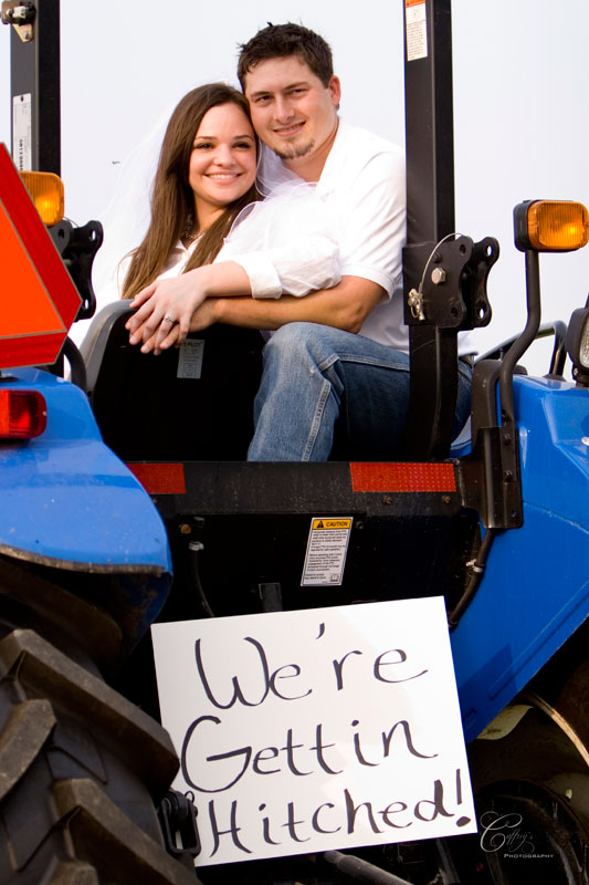 Cute Country engagement portraits she thinks my tractors sexy Caffreys Photography
