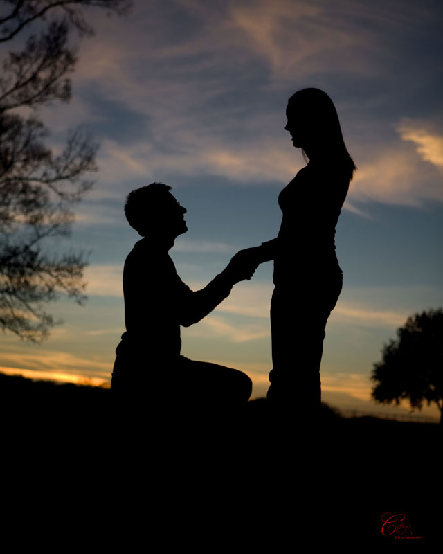 Texas a&m Caffreys Photography Sunset Engagement Portraits silhouette
