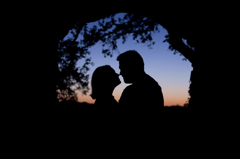 Houston Engagement Photography Silhouette