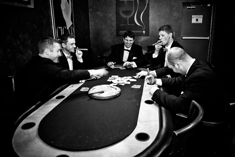 Houston Wedding Phtographer the groom poker