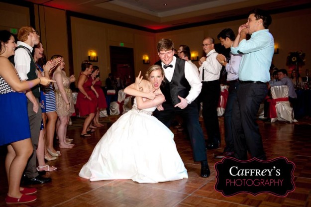 Woodlands-Waterway-Marriott-wedding #wackywednesday Bride having fun