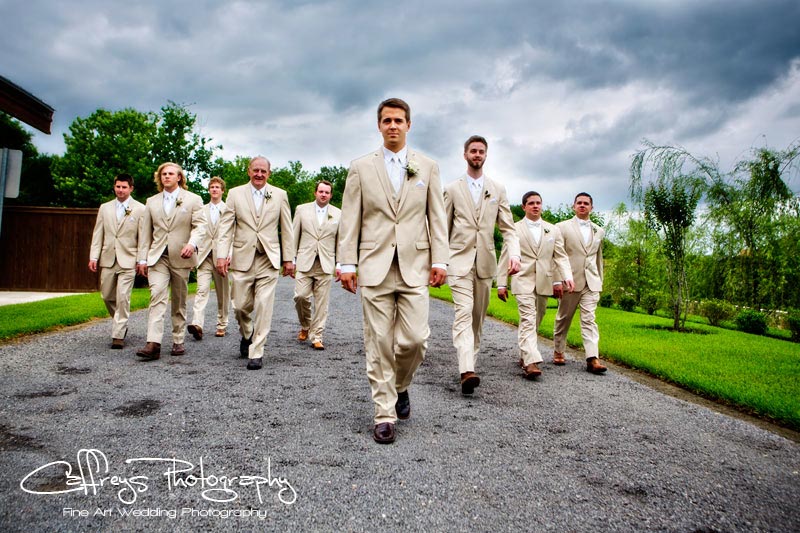 Pecan Springs Events Wedding groom and groomsmen