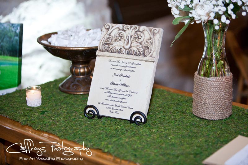 Pecan Springs Events Wedding sign