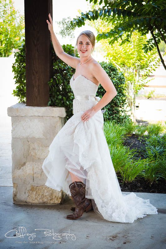Houston wedding photographer The Springs Events Bridals Katy Tx Bridal Boots